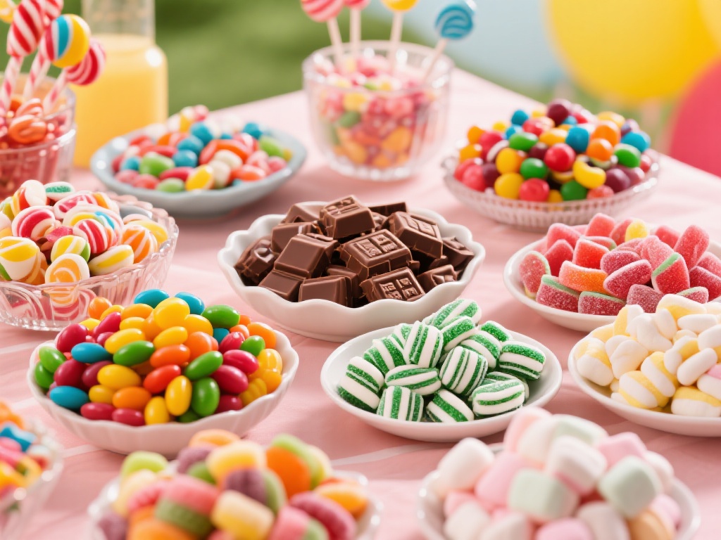 要让派对充分满足每个人的味蕾，选择多样化的糖果是关