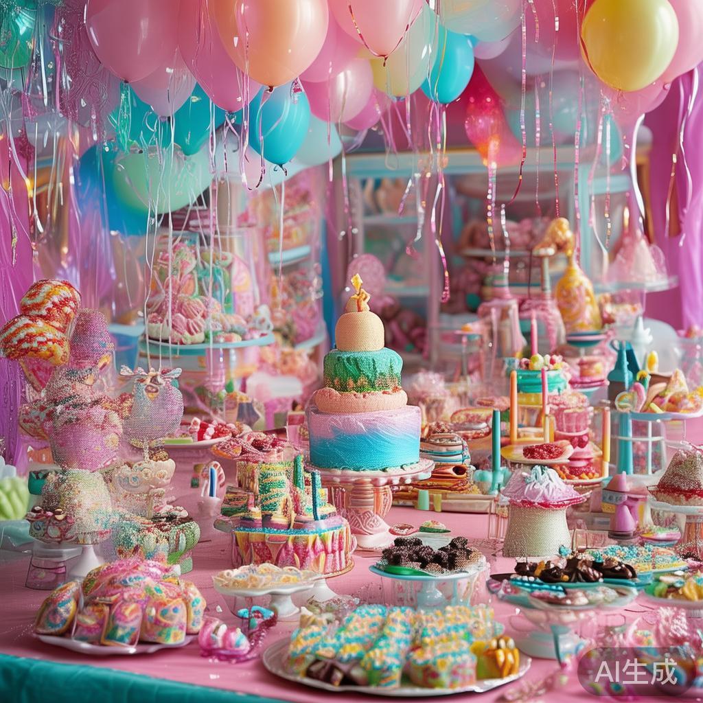糖果派对的最大特色在于它丰富多彩的主题设计。从童话