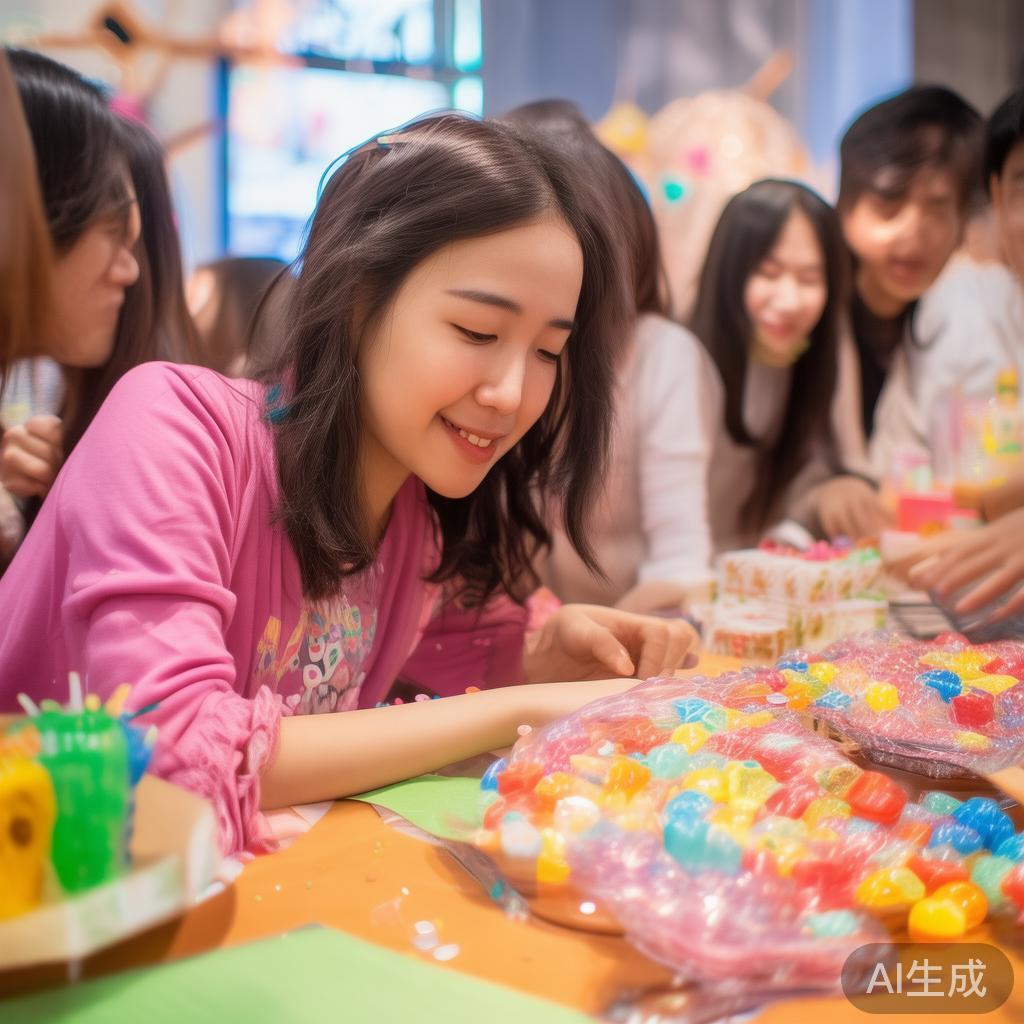 三、互动体验带来更深层次的快乐
在嘉鱼糖果派对中